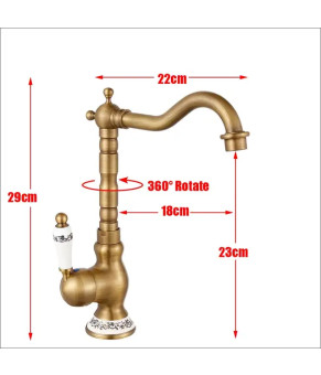 Смеситель Epelli Retro Bronze 04