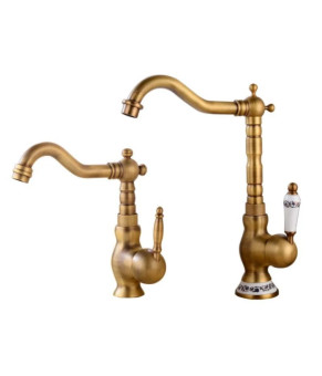 Смеситель для умывальника Epelli Retro Bronze Compatto