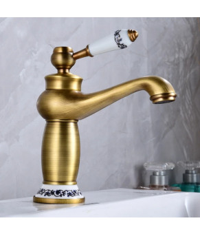 Смеситель для умивальника Epelli Deco Style Retro Bronze
