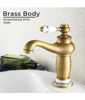Смеситель для умивальника Epelli Deco Style Retro Bronze