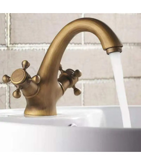 Смеситель для умывальника бронза Epelli Deco Rubinetti Bronze 01