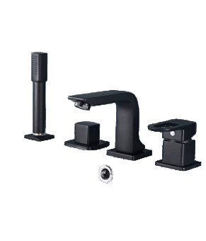 Смеситель на борт ванни с душем и изливом Epelli Mixer Di Bordo Nero