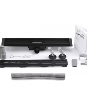 Трап душевой чёрный Epelli Neo Pro Classic 90 cm