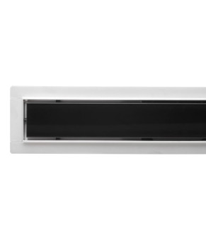 Трап для душа с чёрным стеклом Epelli Giorno Vetro Nero 90 cm