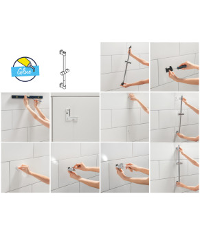 Змішувач для ванни Grohe QuickFix Get з душевою стійкою Vitalio Comfort 110 3288726929