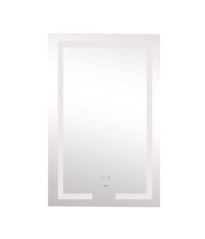 Дзеркало Lidz Kubis 500х800 з LED-підсвічуванням Touch, з антизапотіванням, з димером, рег. яскравості LD78LF9365080 (SD00052334)