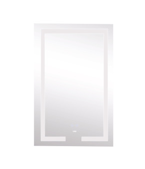 Дзеркало Lidz Kubis 500х800 з LED-підсвічуванням Touch, з антизапотіванням, з димером, рег. яскравості LD78LF9365080 (SD00052334)