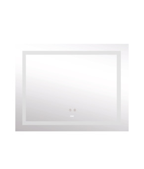 Дзеркало Lidz Kubis 1000х800 з LED-підсвічуванням Touch, з антизапотіванням, з димером, рег. яскравості LD78LF61410080 (SD00052335)
