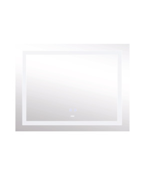 Дзеркало Lidz Kubis 1000х800 з LED-підсвічуванням Touch, з антизапотіванням, з димером, рег. яскравості LD78LF61410080 (SD00052335)