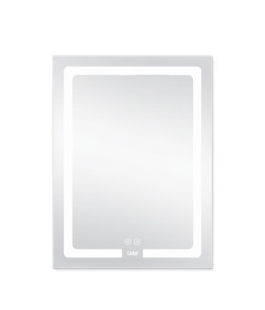 Дзеркало Lidz Kubis 600х800 з LED-підсвічуванням Touch, з антизапотіванням, з димером, рег. яскравості LD78LF9376080 (SD00052336)