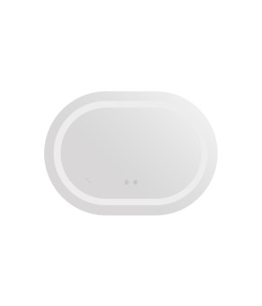 Дзеркало Qtap Gemini 500х700 з LED-підсвічуванням Touch, з антизапотіванням, з димером, рег. темп. кольору (3000-6500K) Reverse QT2578R5070 (SD00052316)