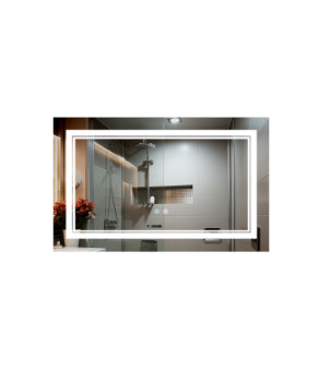 Дзеркало Qtap Cardinal (CA1) 800х500 з LED-підсвічуванням Touch, з антизапотіванням, з димером, рег. темп. кольору (3000-6500K) Reverse QT0478C5080 (SD00052322)