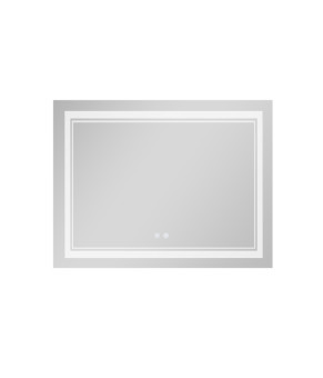 Дзеркало Qtap Cardinal (CA1) 1000х800 з LED-підсвічуванням Touch, з антизапотіванням, з димером, рег. темп. кольору (3000-6500K) QT0478C10080 (SD00052327)