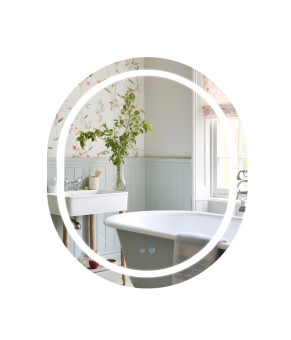 Дзеркало Qtap Gemini 800х700 з LED-підсвічуванням Touch, з антизапотіванням, з димером, рег. темп. кольору (3000-6500K) Reverse QT2578R8070 (SD00052317)