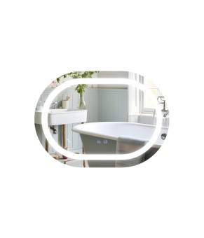 Дзеркало Qtap Gemini 600х800 з LED-підсвічуванням Touch, з антизапотіванням, з димером, рег. темп. кольору (3000-6500K) Reverse QT2578R6080 (SD00052321)