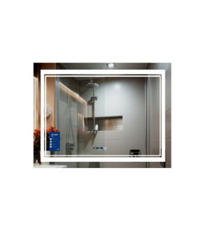 Дзеркало Qtap Cardinal 1000х700 з LED-підсвічуванням Touch, з антизапотіванням, з димером, рег. темп. кольору (3000-6500K) QT0478C10070 (SD00052326)