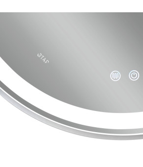 Дзеркало Qtap Gemini 800х700 з LED-підсвічуванням Touch, з антизапотіванням, з димером, рег. темп. кольору (3000-6500K) Reverse QT2578R8071W (SD00052318)