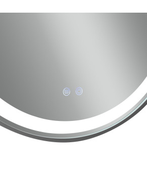 Дзеркало Qtap Gemini 800х700 з LED-підсвічуванням Touch, з антизапотіванням, з димером, рег. темп. кольору (3000-6500K) Reverse QT2578R8072B (SD00052319)