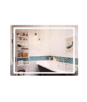 Дзеркало Qtap Mideya (DC-F614) 700х500 з LED-підсвічуванням Touch, з антизапотіванням, димером QT2078NCF07050W (SD00054143)