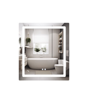 Дзеркало Lidz Kubis 700х800 з LED-підсвічуванням Touch, з антизапотіванням, з димером, рег. яскравості LD78LF904708048447 (SD00054571)