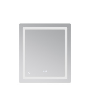 Дзеркало Lidz Kubis 700х800 з LED-підсвічуванням Touch, з антизапотіванням, з димером, рег. яскравості LD78LF904708048447 (SD00054571)