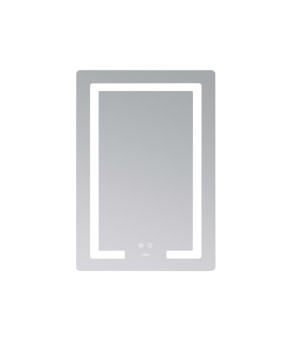 Дзеркало Lidz Kubis (KU2) 600х800 з LED-підсвічуванням Touch, з антизапотіванням, з димером, рег. яскравості LD78LF937608048449 (SD00054573)