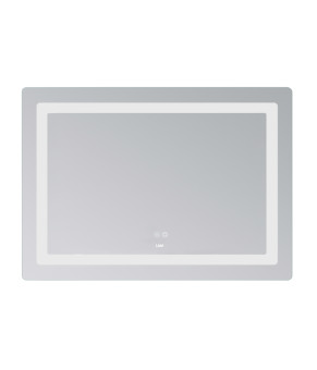Дзеркало Lidz Kubis (KU2) 1000х800 з LED-підсвічуванням Touch, з антизапотіванням, з димером, рег. яскравості LD78LF6141008048450 (SD00054574)