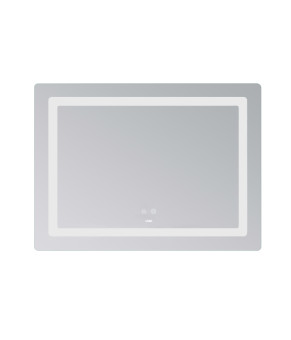 Дзеркало Lidz Kubis (KU2) 900х700 з LED-підсвічуванням Touch, з антизапотіванням, з димером, рег. яскравості LD78LF904907048452 (SD00054576)