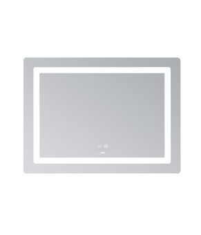 Дзеркало Lidz Kubis (KU2) 900х700 з LED-підсвічуванням Touch, з антизапотіванням, з димером, рег. яскравості LD78LF904907048452 (SD00054576)