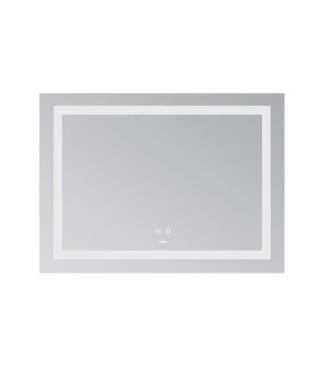 Дзеркало Lidz Kubis (KU1) 900х700 з LED-підсвічуванням Touch, з антизапотіванням, з димером, рег. яскравості LD78LF904907048451 (SD00054575)