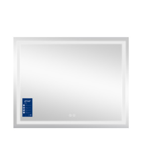 Дзеркало Qtap Mideya (MI1) 1000х700 з LED-підсвічуванням Touch, з антизапотіванням, димером, рег. яскравості QT2078NCF10070 (SD00054603)