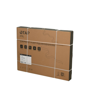 Дзеркало Qtap Mideya (MI2) 600х800 з LED-підсвічуванням Touch, з антизапотіванням, димером, рег. яскравості QT2078F6080 (SD00054602)