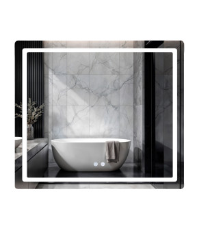 Дзеркало Qtap Mideya (MI2)  800х700 з LED-підсвічуванням Touch, з антизапотіванням, з димером, рег. яскравості QT2078NCF807048476 (SD00054600)