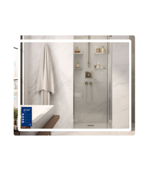 Дзеркало Qtap Mideya (MI2) 900х700 з LED-підсвічуванням Touch, з антизапотіванням, з димером, рег. яскравості QT2078NCF9070 (SD00054604)