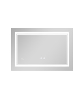 Дзеркало Qtap Cardinal (CA1) 800х600 з LED-підсвічуванням Touch, з антизапотіванням, з димером, рег. темп. кольору (3000-6500K) Reverse QT0478C8060 (SD00054580)
