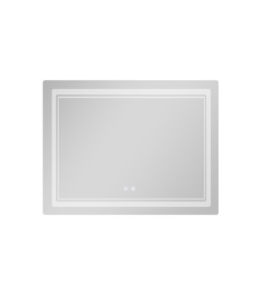 Дзеркало Qtap Cardinal (CA2) 1000х800 з LED-підсвічуванням Touch, з антизапотіванням, з димером, рег. темп. кольору (3000-6500K) QT0478C1008048455 (SD00054579)