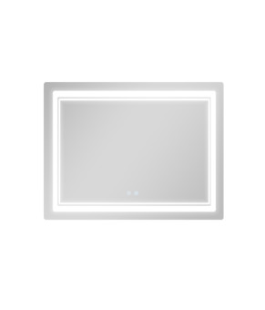 Дзеркало Qtap Cardinal (CA2) 1000х800 з LED-підсвічуванням Touch, з антизапотіванням, з димером, рег. темп. кольору (3000-6500K) QT0478C1008048455 (SD00054579)