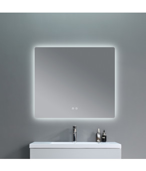 Дзеркало Qtap Taurus (TA2) 1000×800 мм з LED-підсвічуванням Touch, з антизапотіванням, з димером, рег. темп. кольору (3000-6500K) QTTAU100080048957 (SD00055081)