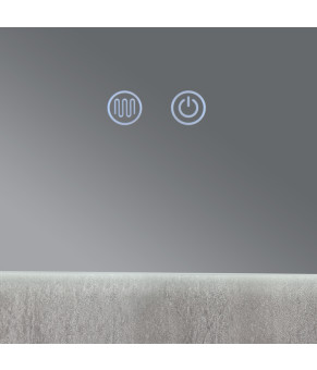 Дзеркало Qtap Taurus (TA1) 800×700 мм з LED-підсвічуванням Touch, з антизапотіванням, з димером, рег. темп. кольору (3000-6500K) QTTAU80070048954 (SD00055078)