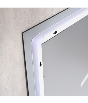 Дзеркало Qtap Taurus (TA1) 800×700 мм з LED-підсвічуванням Touch, з антизапотіванням, з димером, рег. темп. кольору (3000-6500K) QTTAU80070048954 (SD00055078)