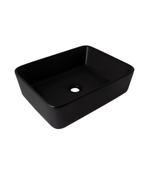 Раковина-чаша Qtap Tern 480х370х135 Matt black QT176069MB