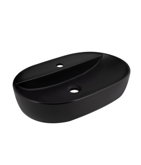 Раковина-чаша Qtap Scorpio 600х400х120 Matt black QT142203MBMBN