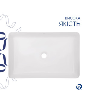 Раковина-чаша Qtap Tern 600x400x110 White QT171180841W