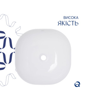 Раковина-чаша Qtap Kolibri 400х400х140 мм White QT10116303W