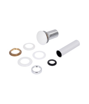 Раковина накладна Qtap Robin 500х380х140 мм, Marble, прямокутна, з донним клапаном QT04116302MR