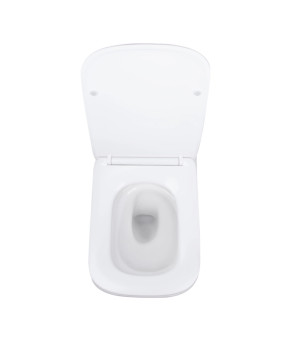 Готове рішення Qtap для ванної кімнати: підвісний унітаз Tern Ultra Quiet 525x345x360 + комплект інсталяції Nest 4 в 1 (квадратна клавіша Satin) (SD00053631)