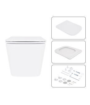 Готове рішення Qtap для ванної кімнати: підвісний унітаз Crow Ultra Quiet 520x360x290 + комплект інсталяції Nest 4 в 1 (лінійна клавіша Matt Black) (SD00054320)