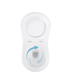 Готове рішення Qtap для ванної кімнати: підвісний унітаз Swan Ultra Quiet 520x360x320 + комплект інсталяції Nest 4 в 1 (квадратна клавіша Satin) (SD00054330)