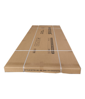 Душова кабіна з низьким піддоном Mixxus Style SCT01-90x90x200-TR Graphite прозоре скло 6мм (MI8432)