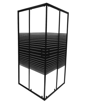 Душевая кабина INSANA Aqua Black Line JK 90х90х195 мм без поддона ( А0059654 )